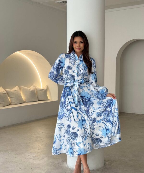 Elegant Floral Midi Dress